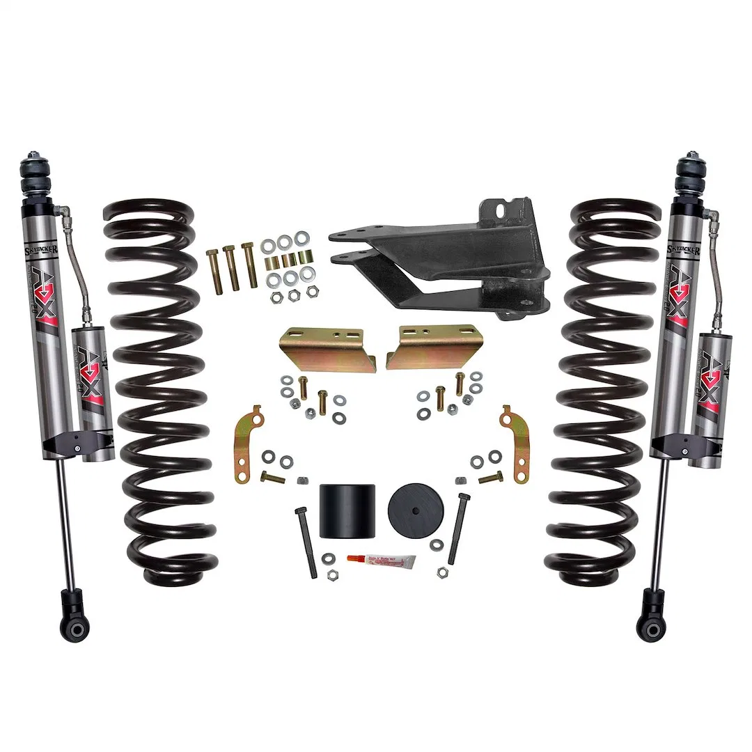 F1725VBK-X – SKYJACKER Leveling Kit Suspension, 2-1/2 Inch Lift Coil Springs With Front ADX 2.0 Adventure Series Remo...